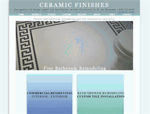 Tablet Screenshot of ceramicfinishes.com